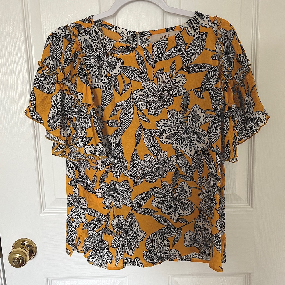 XS Patterned Loft blouse